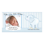 Elephant Sweet Baby Boy Birth Picture Card
