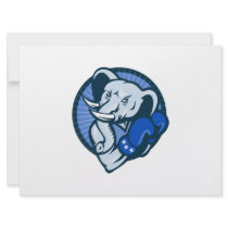 Elephant With Boxing Gloves Democrat Mascot Custom Invitation