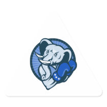 Elephant With Boxing Gloves Democrat Mascot Stickers
