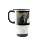 Elephant, Zebra & Giraffe Wildlife Watercolor Coffee Mug