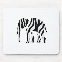 Elephant Zebra: Wild Mash-Up Mousemats