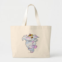 Elephante a barré sacs