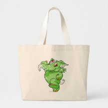 Elephante a tacheté sacs en toile