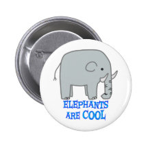 Elephants are COOL Button