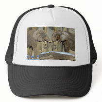 Elephants "Best Friends" Ball Cap Mesh Hats