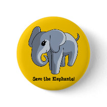 Elephants Pinback Button