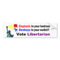 Elephants In Your Bedroom Bumper Sticker