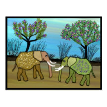Elephants Never Forget Post Cards
