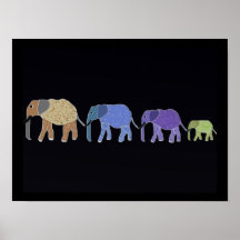 Elephants Never Forget Print