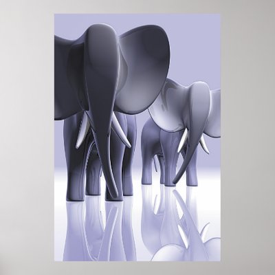 Elephants! Posters by bulathique