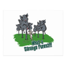 elephants scared of mouse funny forest vector cart postcards