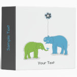 Elephants Stylish Binder