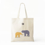 Elephants Tote Canvas Bag