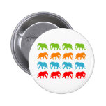 Elephants Walking Pattern Pins