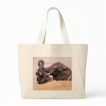Elephants water world canvas bags