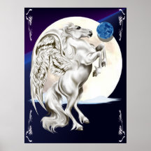 Élevage de l'affiche d'étalon de Pegasus