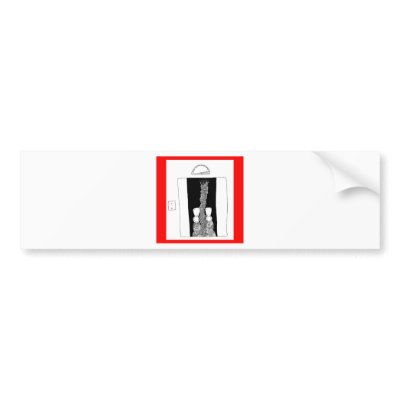 elevator bumper sticker by danidenial