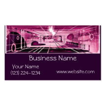 Elevator Down Abstract Business Cards