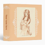 Elf (anime style) 3 ring binder