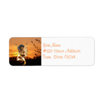 Elf at Dusk Mailing Labels