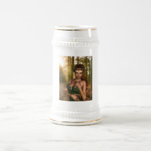 Elf in Woods Beer Stein Mugs