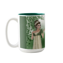 Elf Magic in Grass Field with Hummingbirds Mug