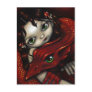 "Elf Maiden and Her Dragon" Postcard