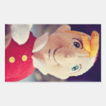 Elf toy rectangular stickers