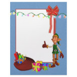 Elf with toys and gifts Christmas Letterhead