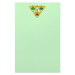 ELFIC TALISMAN MONOGRAM Green Personalized Stationery