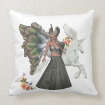 Elfin Fairy Lyndsy Pegasus American MoJo Pillow