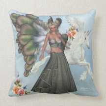 Elfin Fairy Lyndsy Pegasus American MoJo Pillow