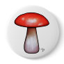 Elfland's Workshop Mushroom Button