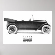 Elgine Motor Car Co. Postor Print