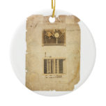 Eli Whitney's Patent for the Cotton Gin in 1794 Christmas Tree Ornament
