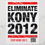 Eliminate Kony 2012 Full Color Flyer