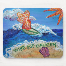 Éliminez l'ange Mousepad de Cancer Tapis De Souris
