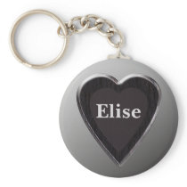 Elise Heart Keychain by 369MyName