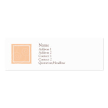 Elise - Peach Business Card Template