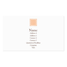 Elise - Peach Business Card Templates
