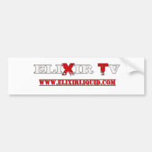 ELIXIR TV BUMPER STICKER