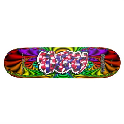 Elizabeth 01 ~ Custom Graffiti Art Pro Skateboard by Madfrax