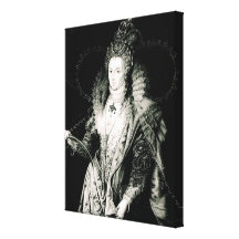 Elizabeth I drawn by W.Derby and engraved by Gallery Wrap Canvas