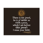 Elizabeth I "Golden Speech" Quote Post Cards