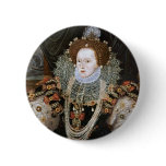 Elizabeth I Portrait Pinback Button