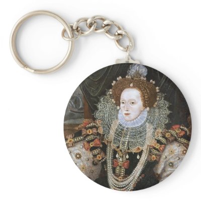 Elizabeth I Portrait Key Chain by alternateworlds