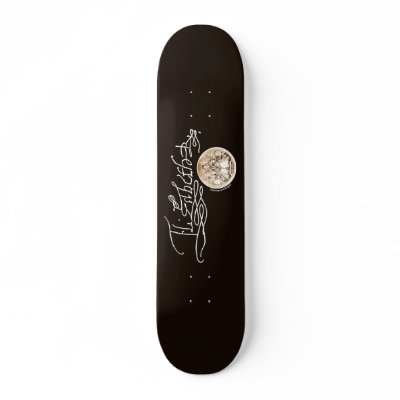 Elizabeth I Signature (Version 1) Skateboards by shakespeareshoppe