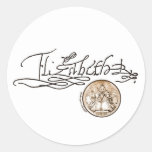 Elizabeth I Signature (Version 1) Sticker