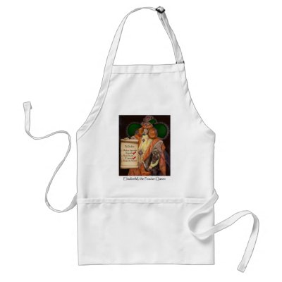Elizabeth I, the Poodor Queen Apron by lucydogdesign