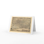 Elizabeth, NJ Panoramic Map - 1898 Greeting Card